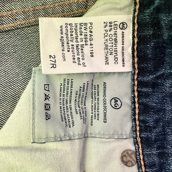 Ag Jeans Phoebe Vintage High Waisted Jeans Size 27 15 Years Undercool - Picture 14 of 16